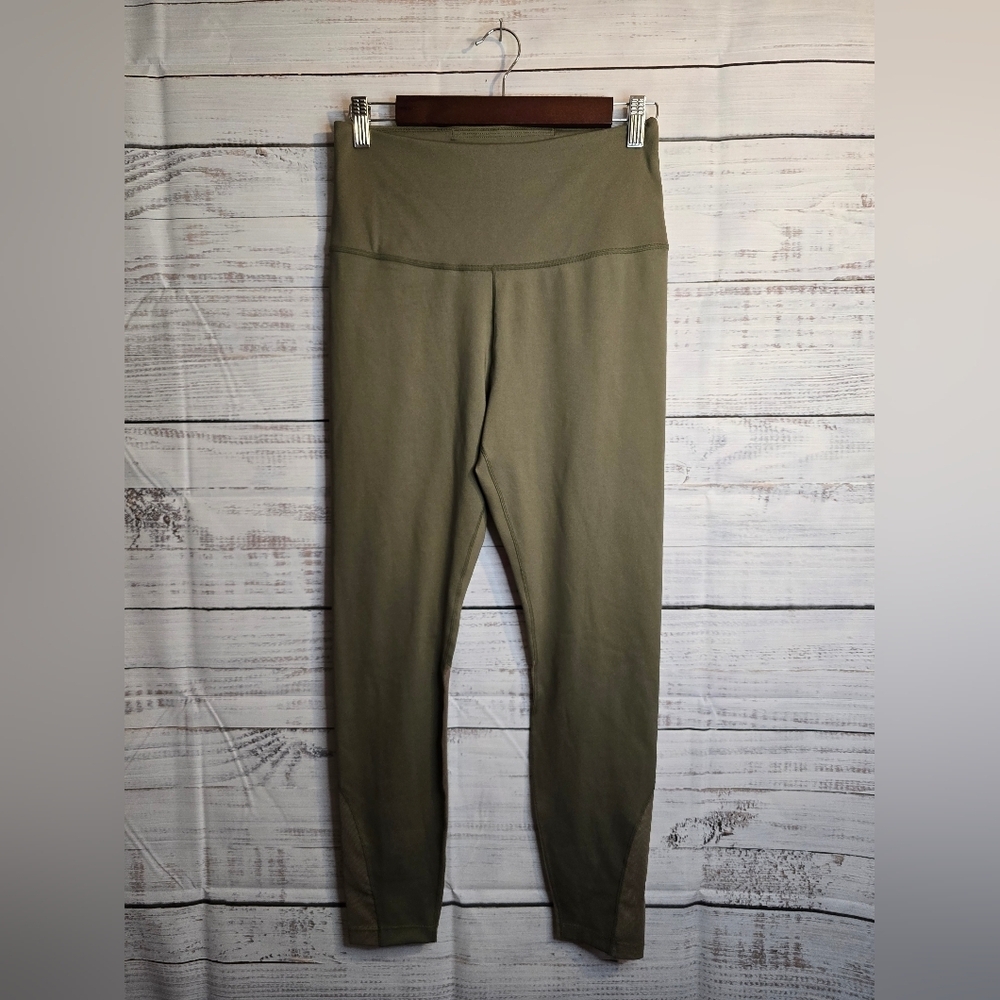 Nike Dri-Fit Olive Green Full-length Leggings Womans Size Medium.